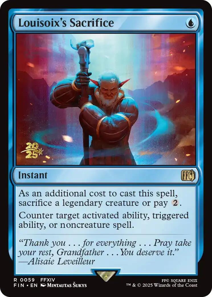 Image for Louisoix's Sacrifice (59) [Prerelease Cards] - Magic: The Gathering