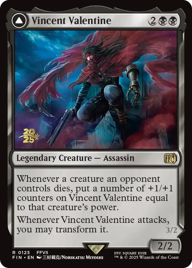 Image for Vincent Valentine (125) [Prerelease Cards] - Magic: The Gathering