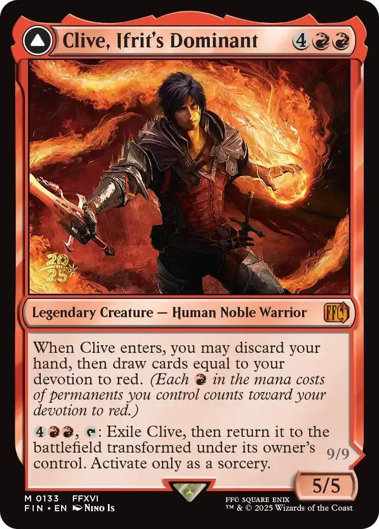 Image for Clive, Ifrit's Dominant (133) [Prerelease Cards] - Magic: The Gathering