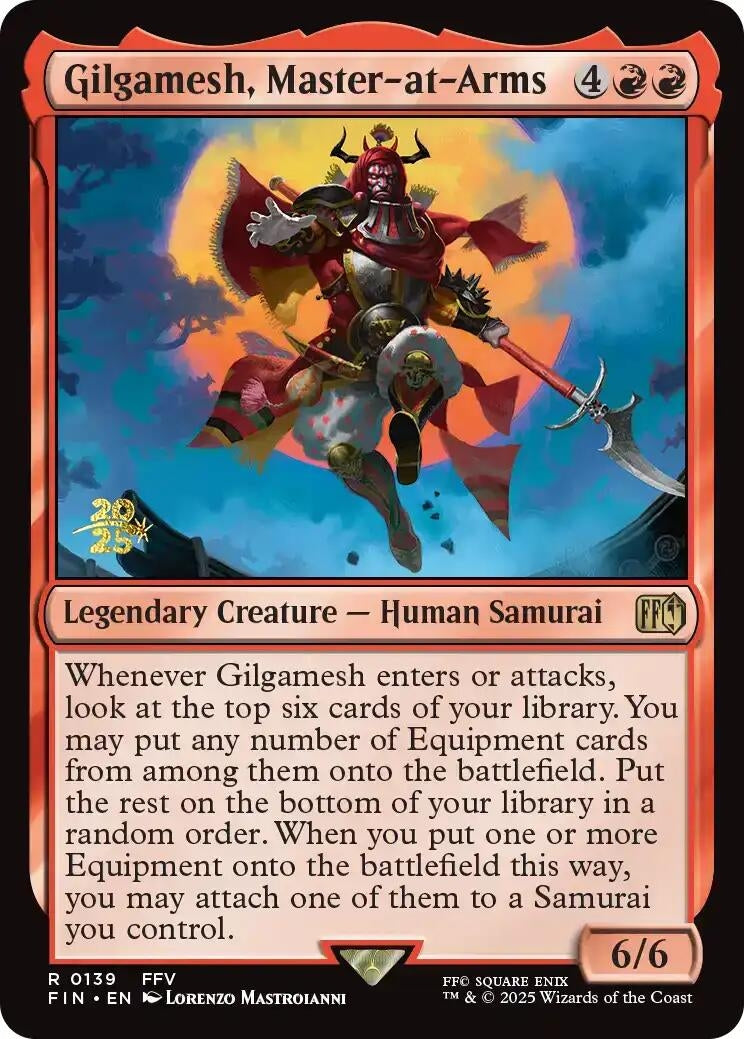 Image for Gilgamesh, Master-at-Arms (139) [Prerelease Cards] - Magic: The Gathering
