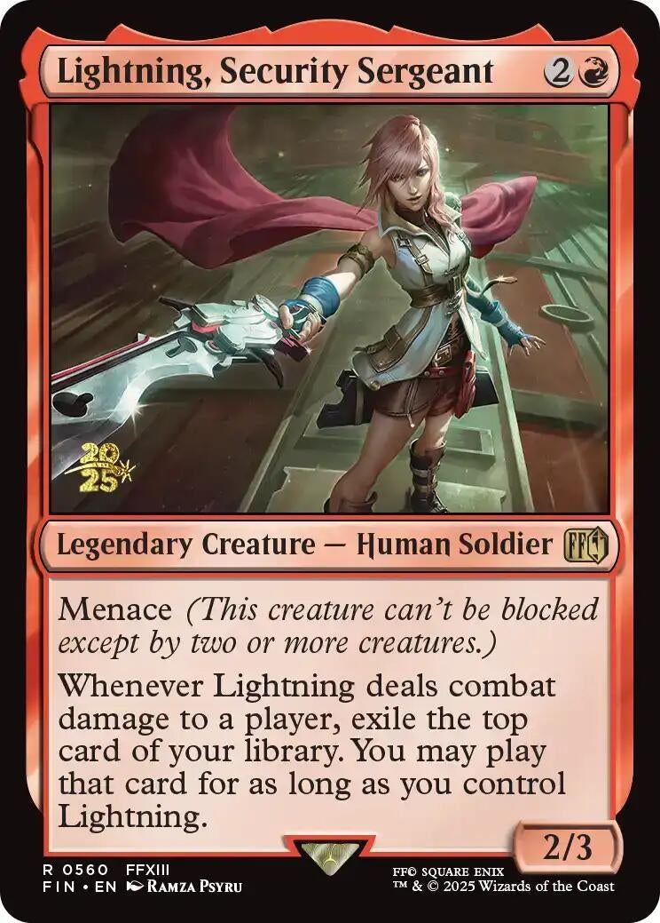 Image for Lightning, Security Sergeant (560) [Prerelease Cards] - Magic: The Gathering