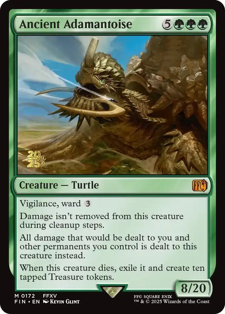 Image for Ancient Adamantoise (172) [Prerelease Cards] - Magic: The Gathering