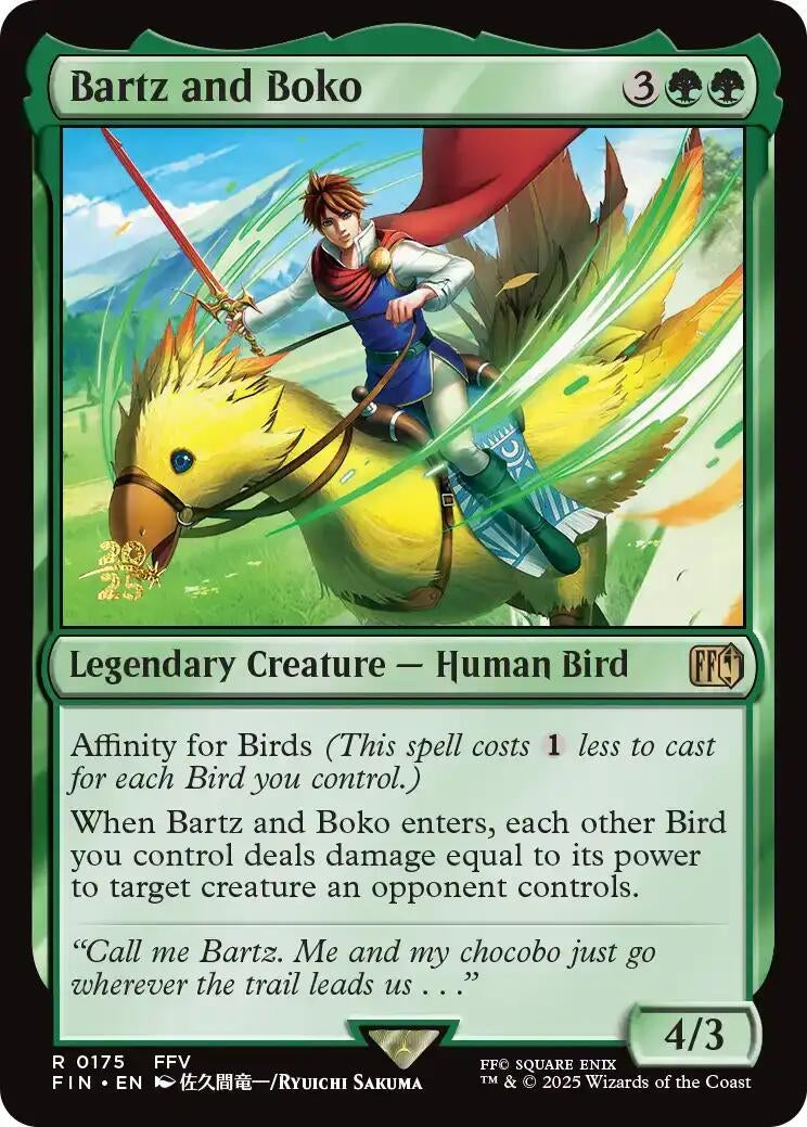 Image for Bartz and Boko (175) [Prerelease Cards] - Magic: The Gathering