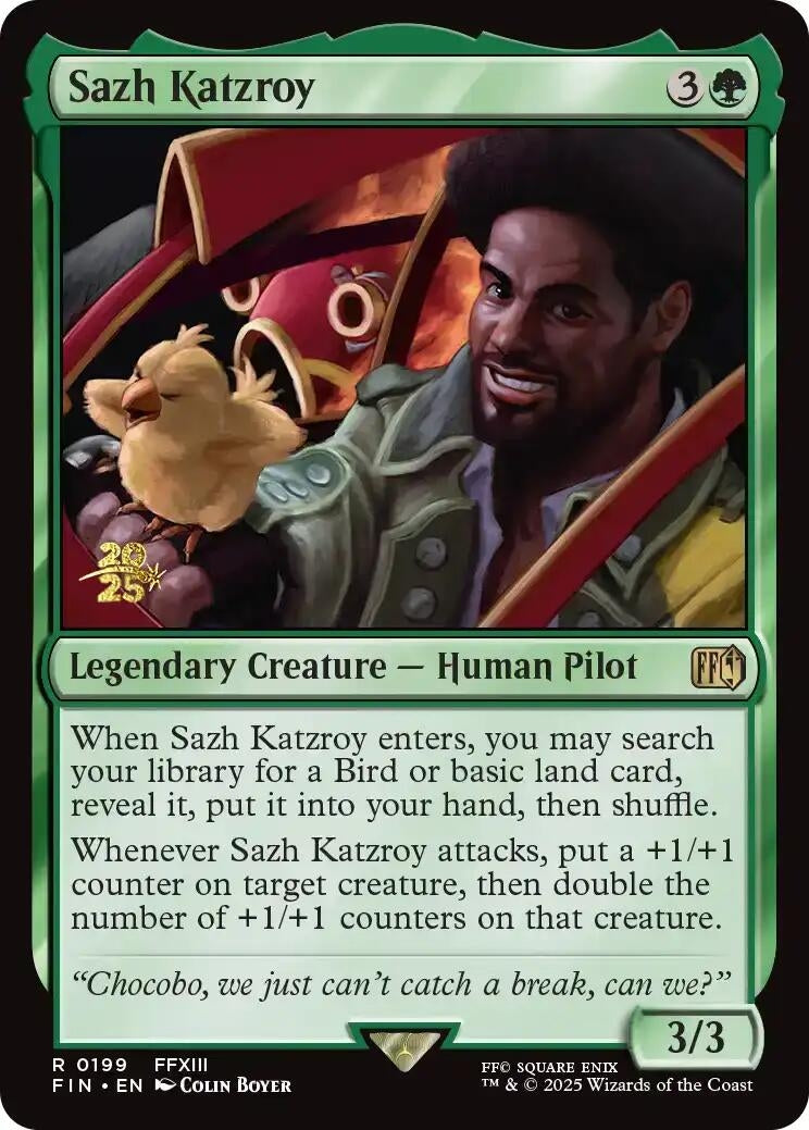 Image for Sazh Katzroy (199) [Prerelease Cards] - Magic: The Gathering