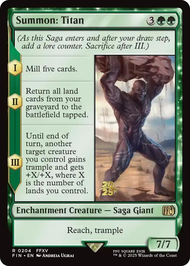 Image for Summon: Titan (204) [Prerelease Cards] - Magic: The Gathering