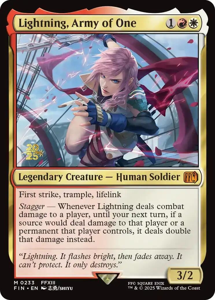 Image for Lightning, Army of One (233) [Prerelease Cards] - Magic: The Gathering