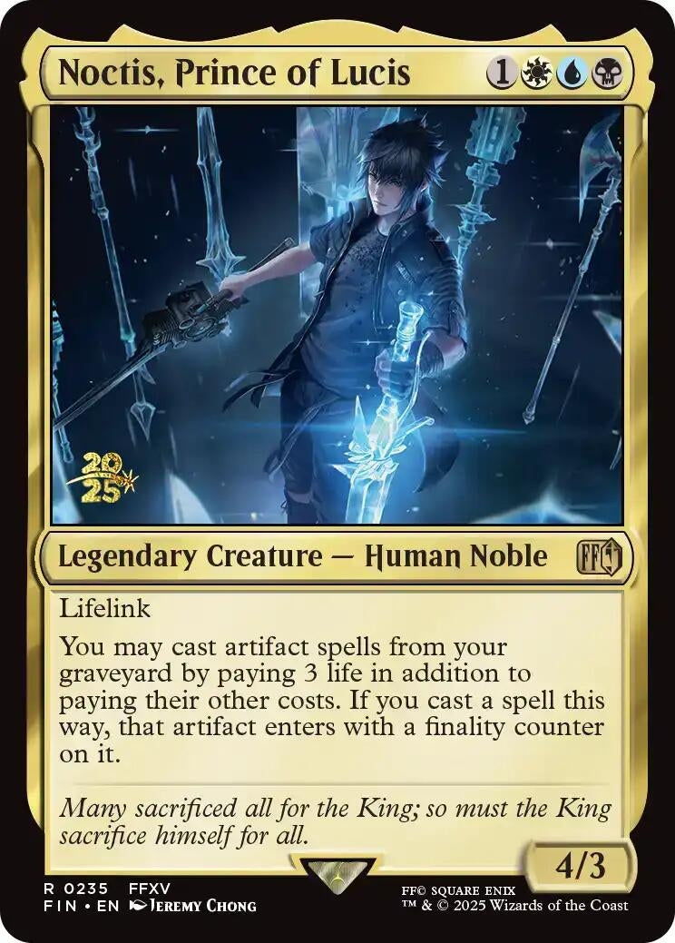 Image for Noctis, Prince of Lucis (235) [Prerelease Cards] - Magic: The Gathering