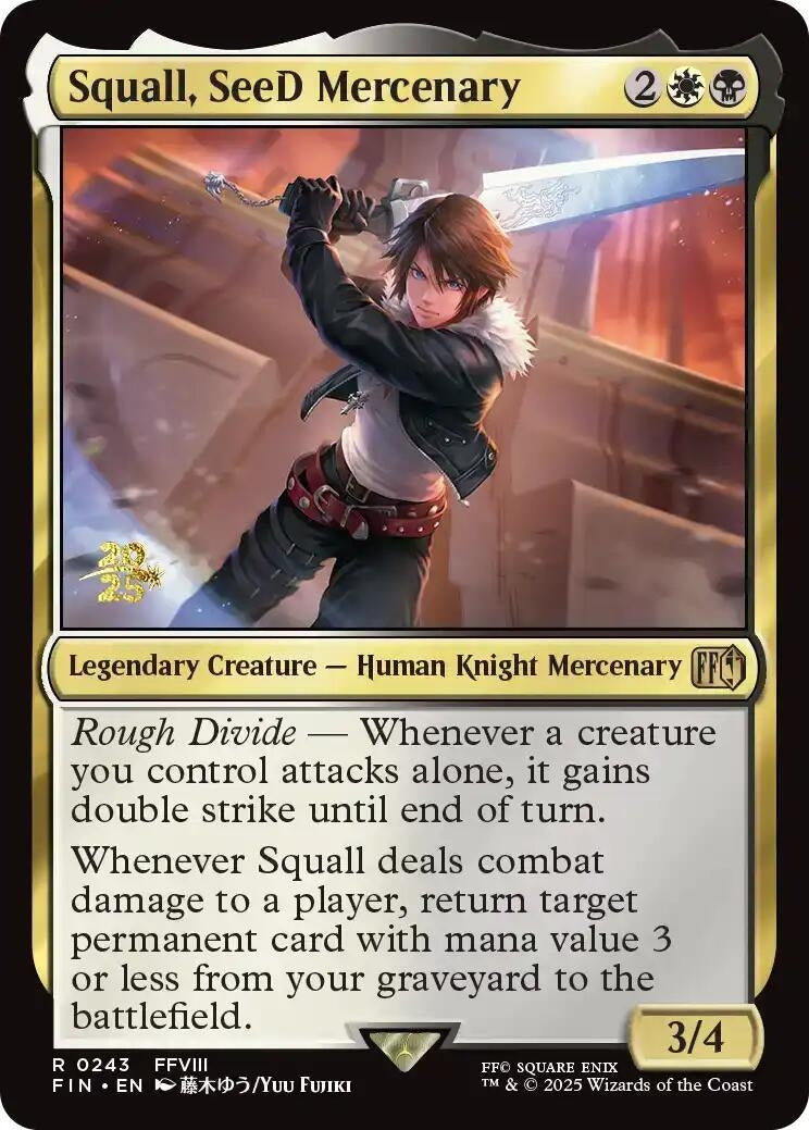Image for Squall, SeeD Mercenary (243) [Prerelease Cards] - Magic: The Gathering