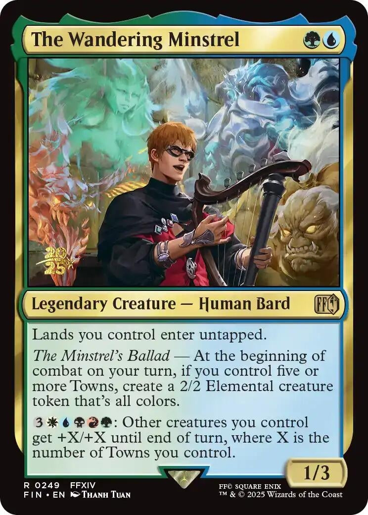 Image for The Wandering Minstrel (249) [Prerelease Cards] - Magic: The Gathering