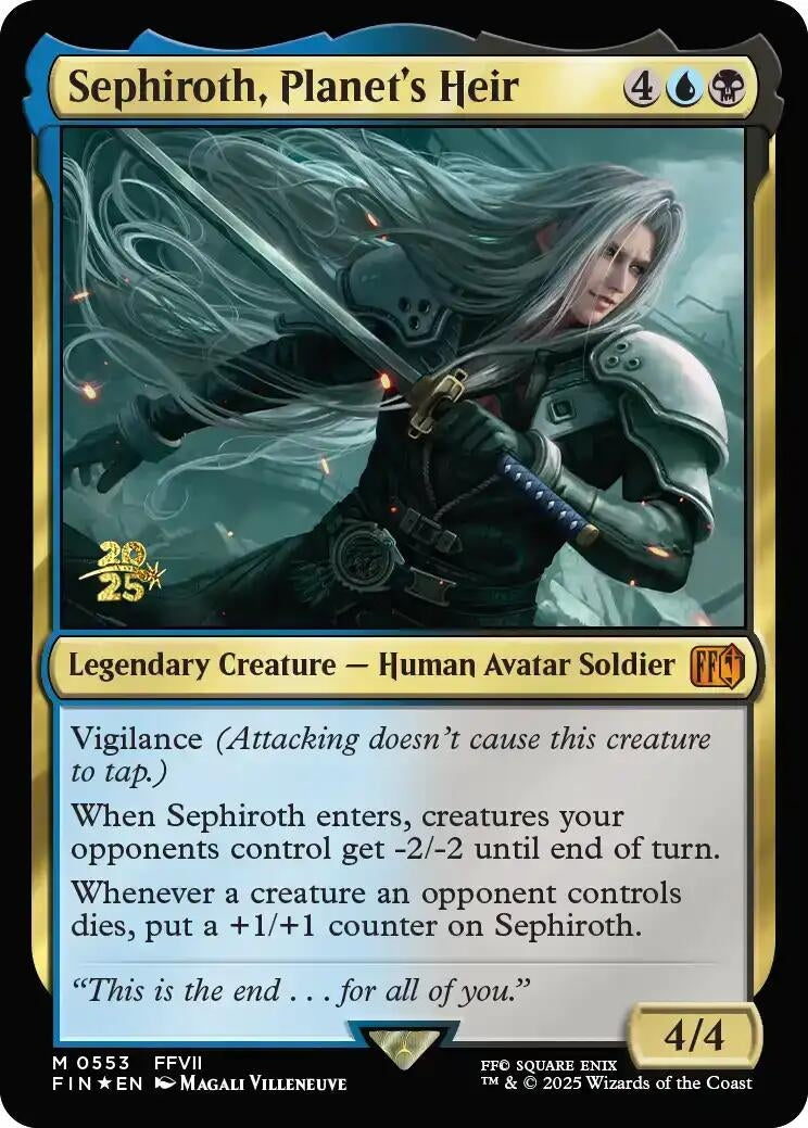 Image for Sephiroth, Planet's Heir (553) [Prerelease Cards] - Magic: The Gathering