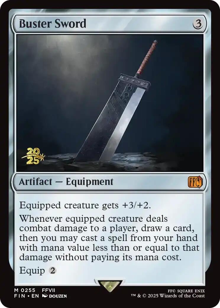 Image for Buster Sword (255) [Prerelease Cards] - Magic: The Gathering