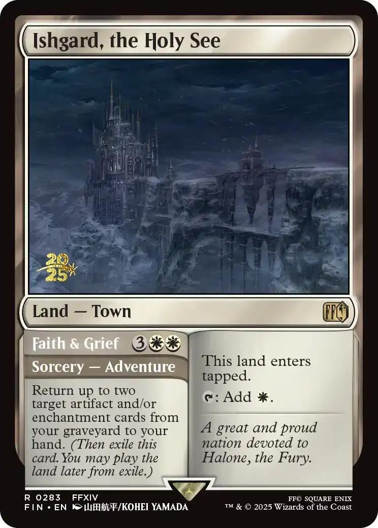 Image for Ishgard, the Holy See (283) [Prerelease Cards] - Magic: The Gathering