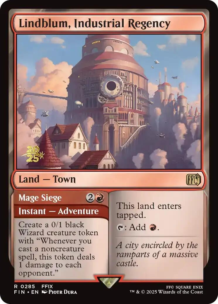 Image for Lindblum, Industrial Regency (285) [Prerelease Cards] - Magic: The Gathering