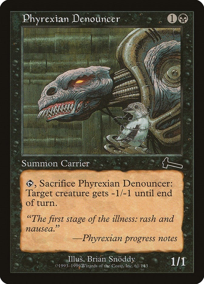 Image for Phyrexian Denouncer (61) [Urza's Legacy] - Magic: The Gathering