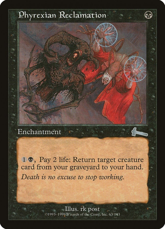 Image for Phyrexian Reclamation (63) [Urza's Legacy] - Magic: The Gathering