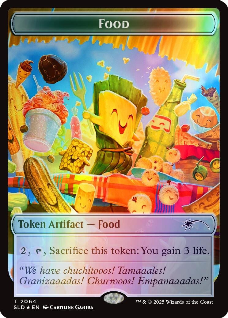 Image for Food Token (2064) (Rainbow Foil) (2064) [Secret Lair Drop Series] - Magic: The Gathering