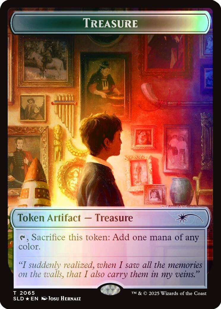 Image for Treasure Token (2065) (Rainbow Foil) (2065) [Secret Lair Drop Series] - Magic: The Gathering