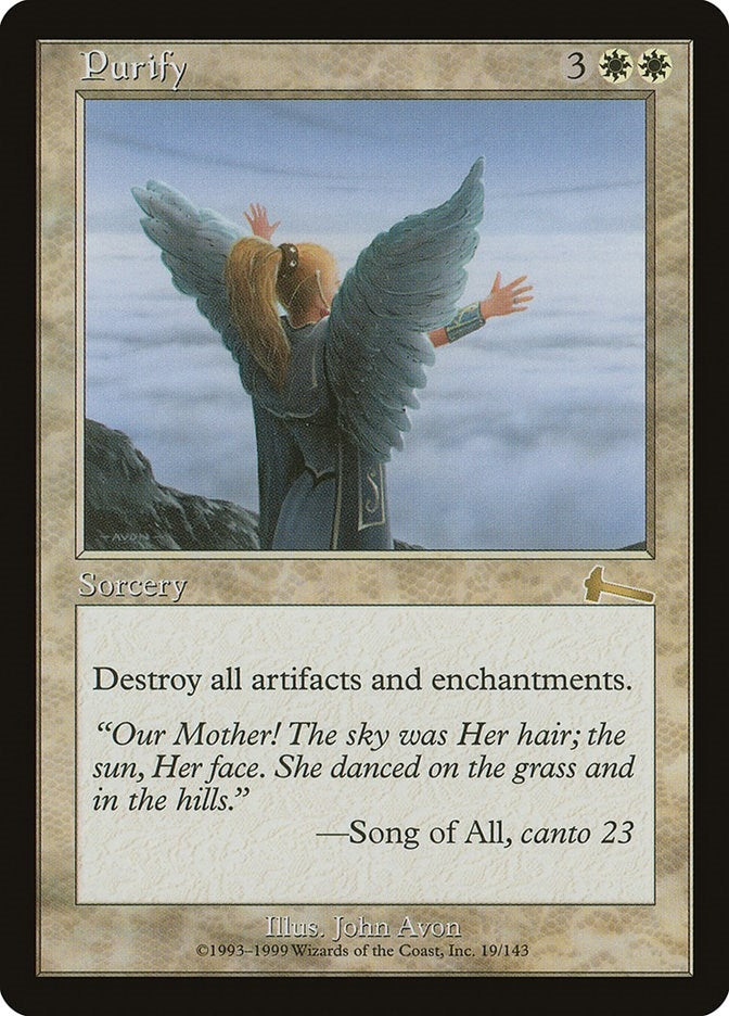 Image for Purify (19) [Urza's Legacy] - Magic: The Gathering