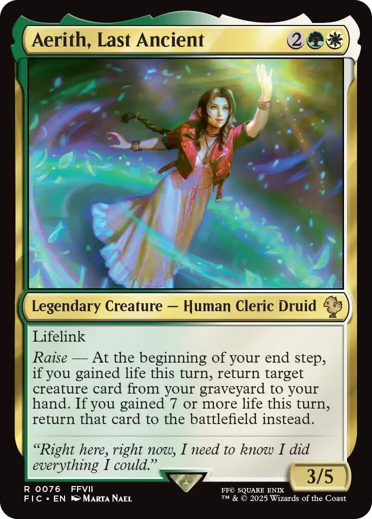 Image for Aerith, Last Ancient (Surge Foil) (76) [FINAL FANTASY] - Magic: The Gathering