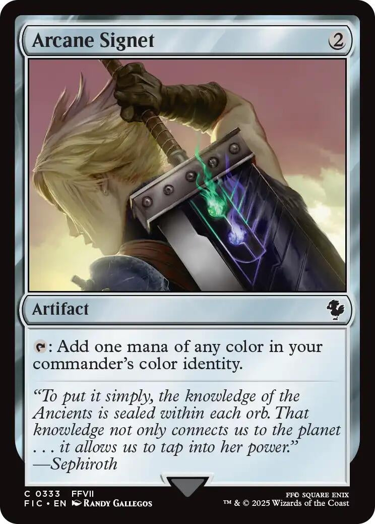 Image for Arcane Signet (0333) (Surge Foil) (333) [FINAL FANTASY] - Magic: The Gathering