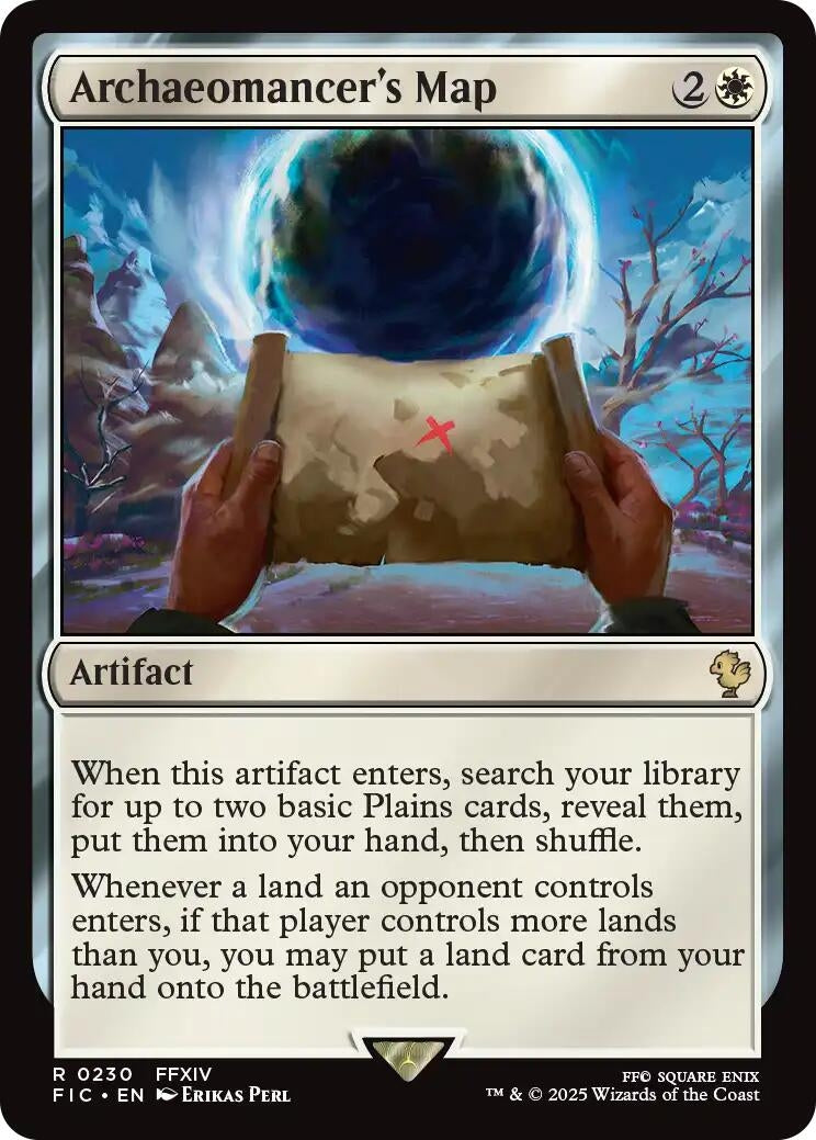 Image for Archaeomancer's Map (Surge Foil) (230) [FINAL FANTASY] - Magic: The Gathering