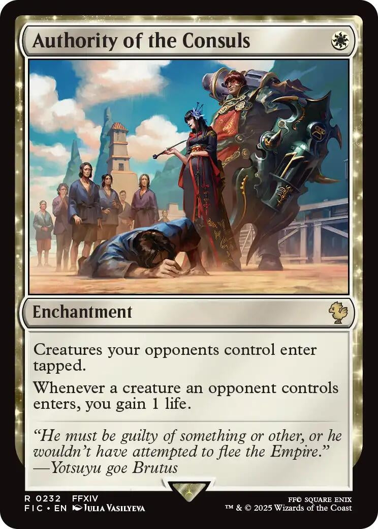 Image for Authority of the Consuls (Surge Foil) (232) [FINAL FANTASY] - Magic: The Gathering