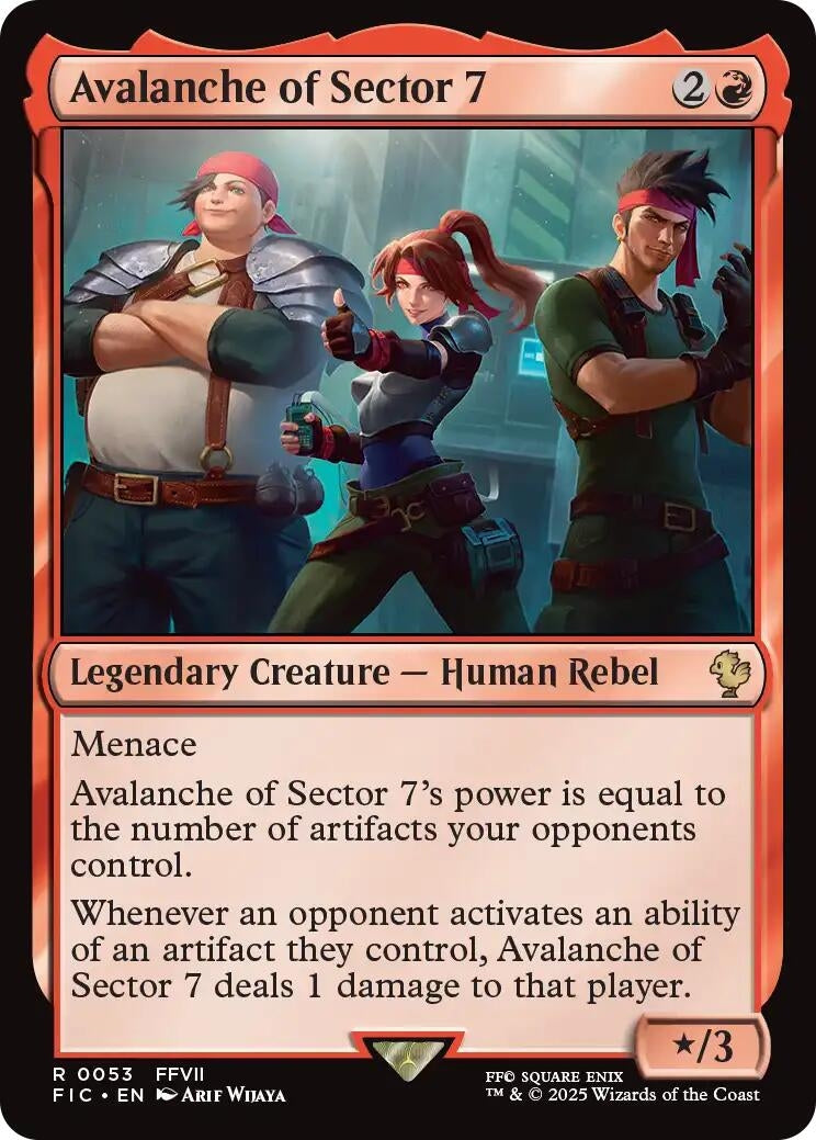 Image for Avalanche of Sector 7 (Surge Foil) (53) [FINAL FANTASY] - Magic: The Gathering