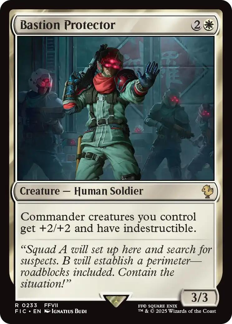 Image for Bastion Protector (Surge Foil) (233) [FINAL FANTASY] - Magic: The Gathering
