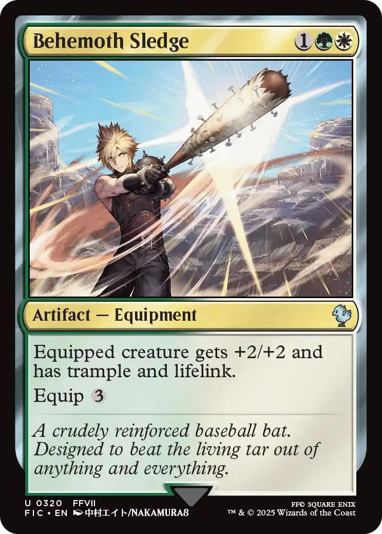 Image for Behemoth Sledge (Surge Foil) (320) [FINAL FANTASY] - Magic: The Gathering