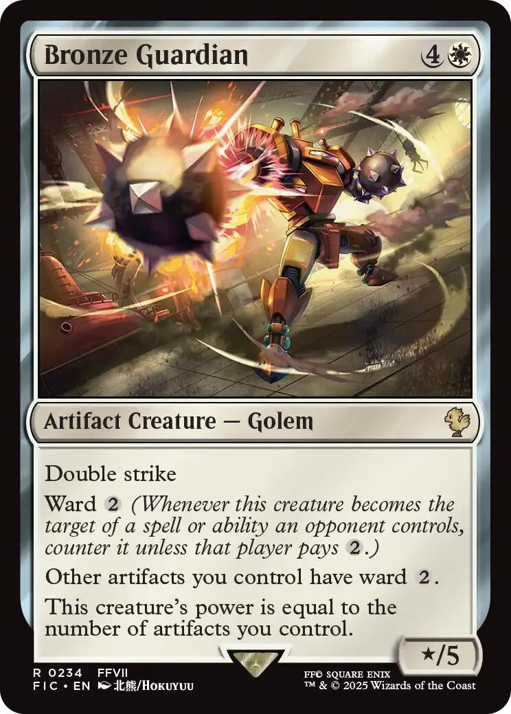 Image for Bronze Guardian (Surge Foil) (234) [FINAL FANTASY] - Magic: The Gathering