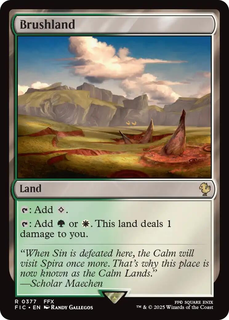 Image for Brushland (Surge Foil) (377) [FINAL FANTASY] - Magic: The Gathering