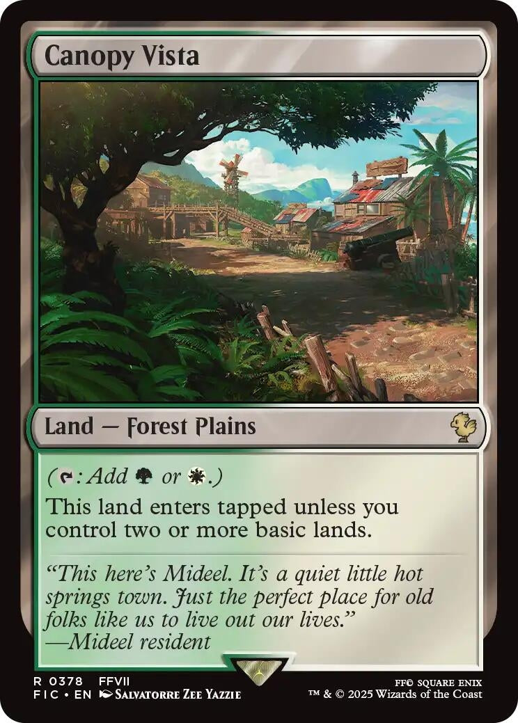 Image for Canopy Vista (Surge Foil) (378) [FINAL FANTASY] - Magic: The Gathering