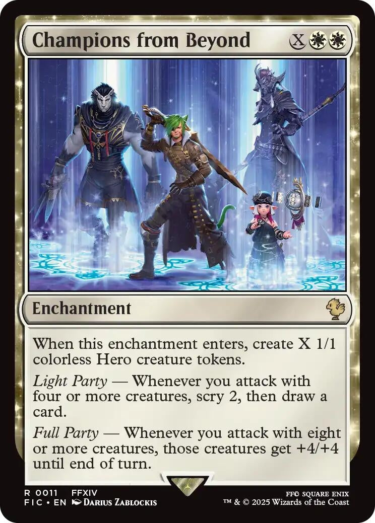 Image for Champions from Beyond (Surge Foil) (11) [FINAL FANTASY] - Magic: The Gathering