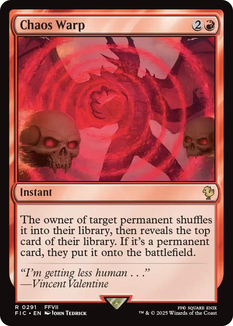 Image for Chaos Warp (Surge Foil) (291) [FINAL FANTASY] - Magic: The Gathering