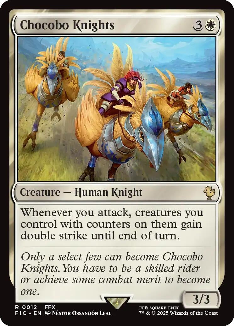 Image for Chocobo Knights (Surge Foil) (12) [FINAL FANTASY] - Magic: The Gathering