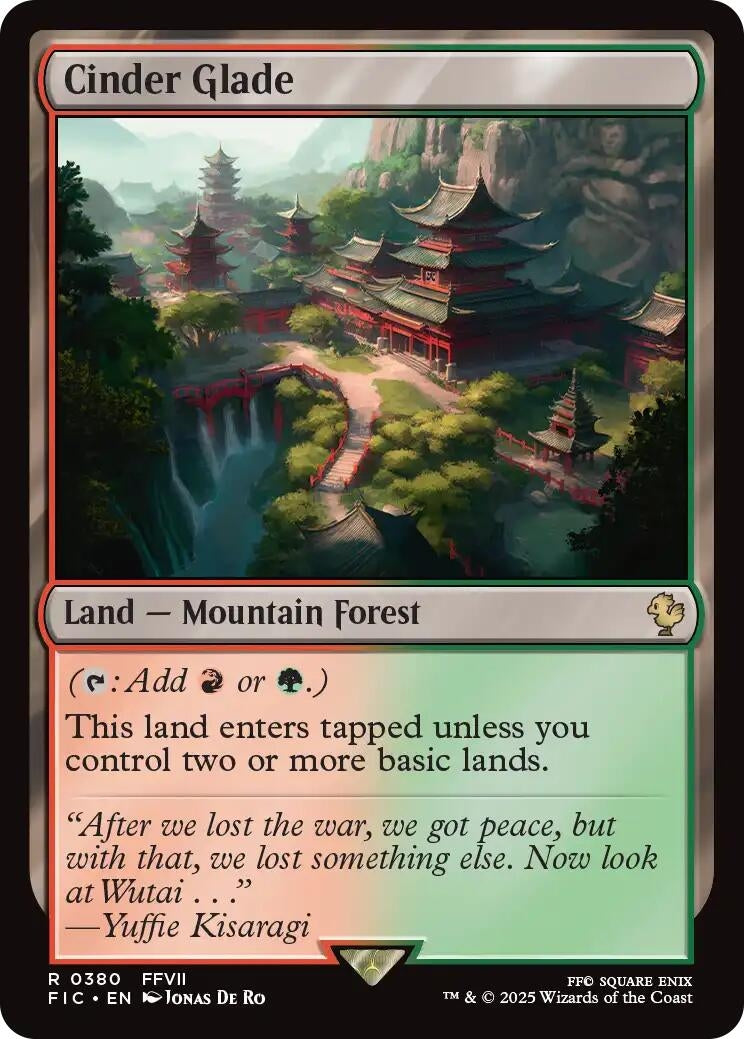 Image for Cinder Glade (Surge Foil) (380) [FINAL FANTASY] - Magic: The Gathering