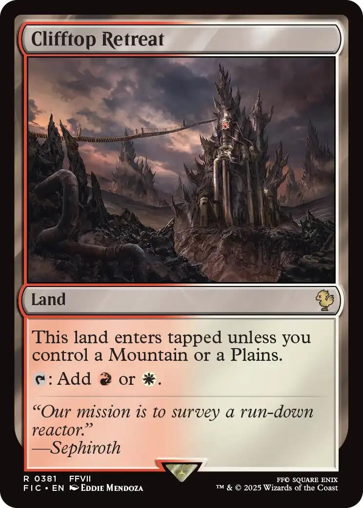 Image for Clifftop Retreat (Surge Foil) (381) [FINAL FANTASY] - Magic: The Gathering