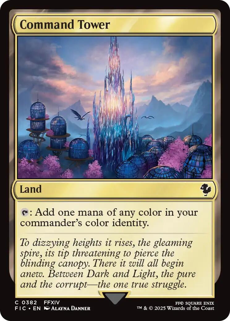 Image for Command Tower (0382) (Surge Foil) (382) [FINAL FANTASY] - Magic: The Gathering