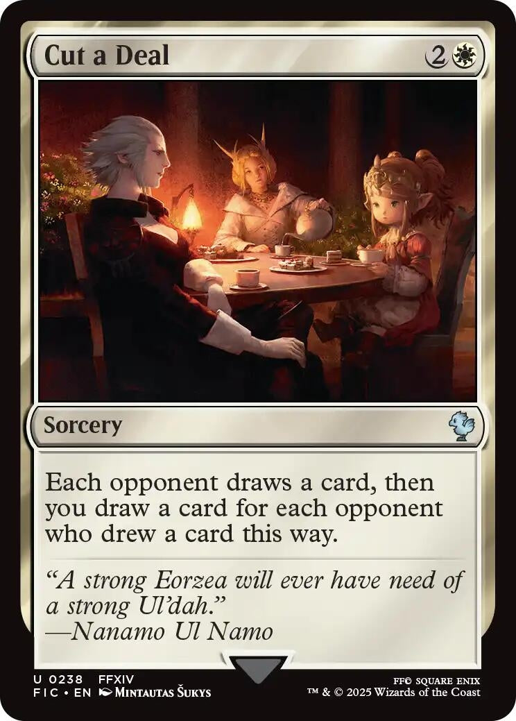 Image for Cut a Deal (Surge Foil) (238) [FINAL FANTASY] - Magic: The Gathering
