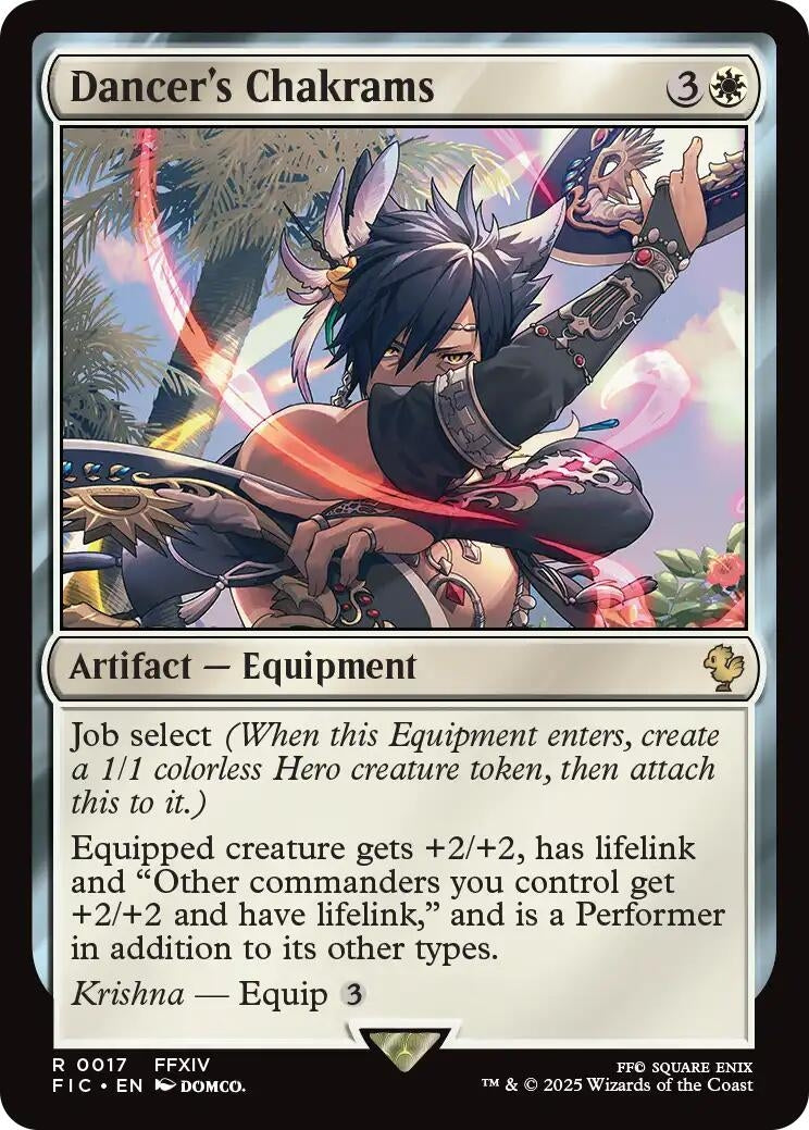 Image for Dancer's Chakrams (Surge Foil) (17) [FINAL FANTASY] - Magic: The Gathering