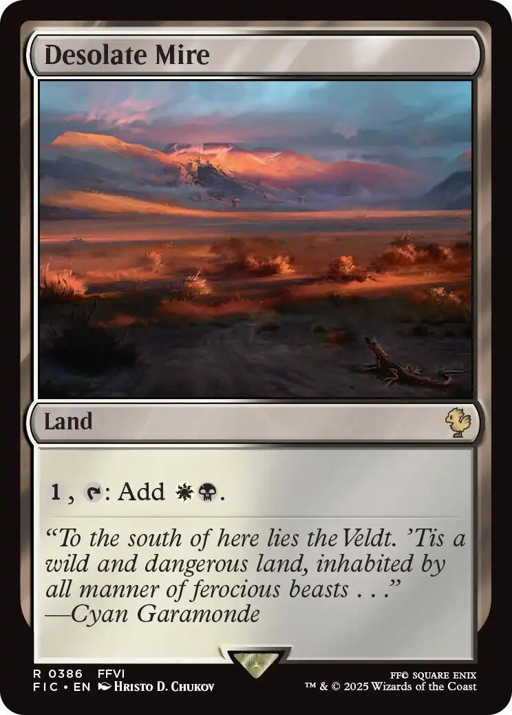 Image for Desolate Mire (Surge Foil) (386) [FINAL FANTASY] - Magic: The Gathering