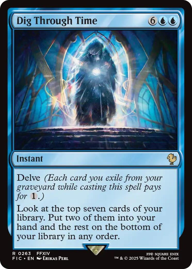 Image for Dig Through Time (Surge Foil) (263) [FINAL FANTASY] - Magic: The Gathering