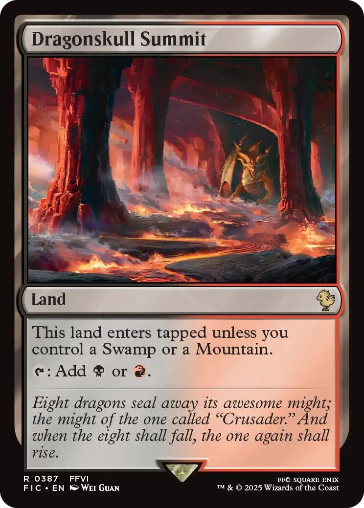 Image for Dragonskull Summit (Surge Foil) (387) [FINAL FANTASY] - Magic: The Gathering
