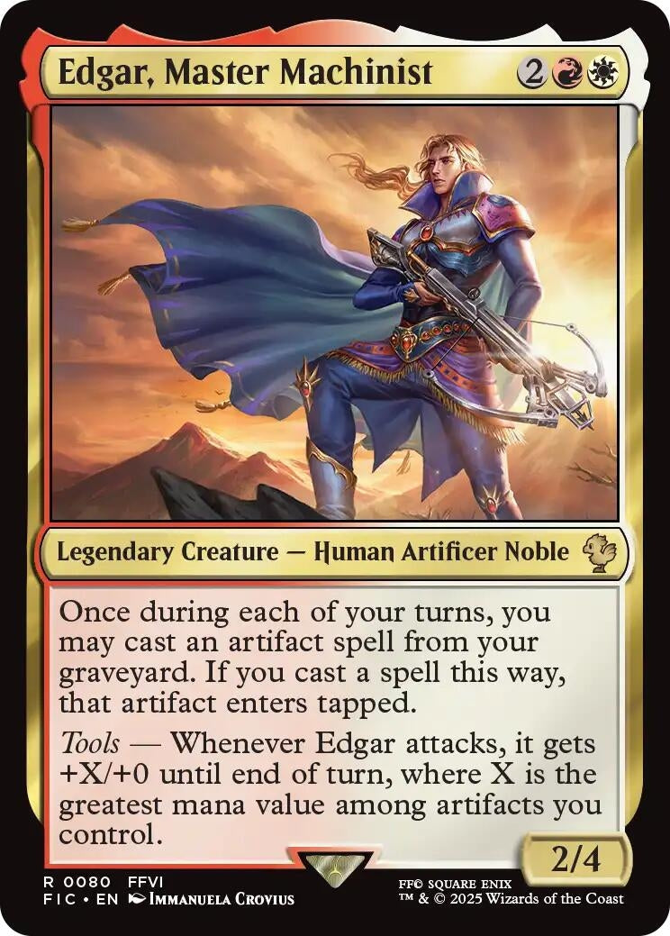 Image for Edgar, Master Machinist (Surge Foil) (80) [FINAL FANTASY] - Magic: The Gathering