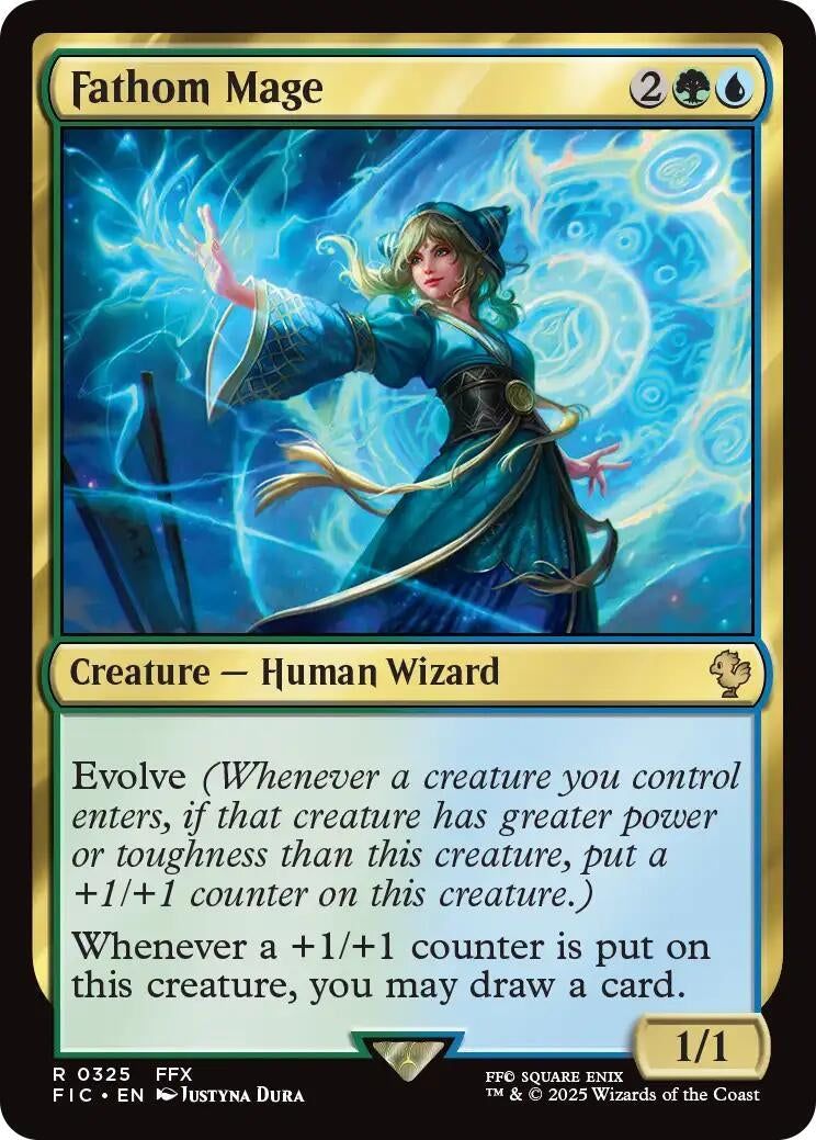 Image for Fathom Mage (Surge Foil) (325) [FINAL FANTASY] - Magic: The Gathering