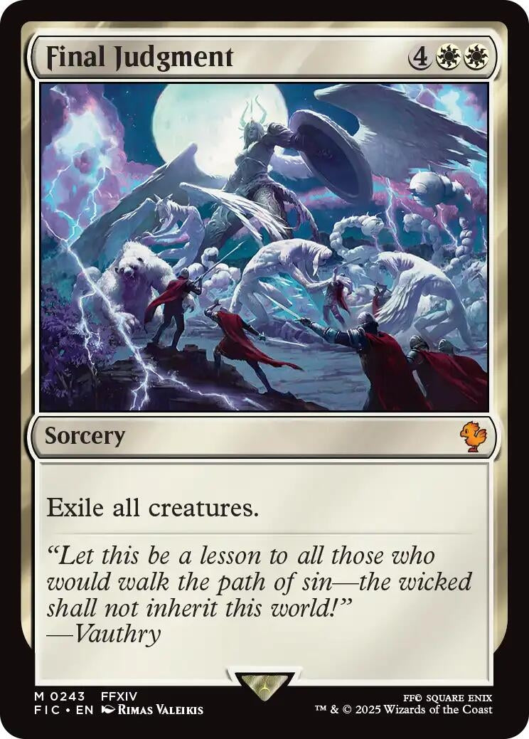 Image for Final Judgment (Surge Foil) (243) [FINAL FANTASY] - Magic: The Gathering