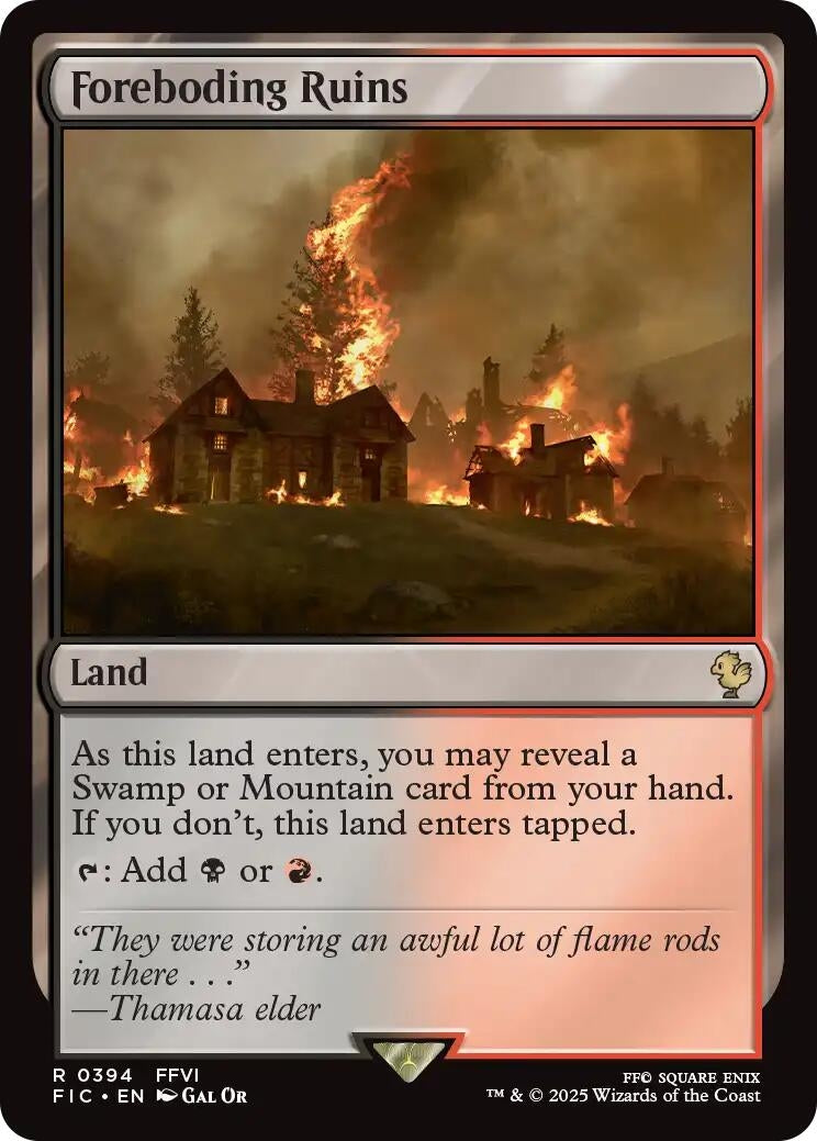 Image for Foreboding Ruins (Surge Foil) (394) [FINAL FANTASY] - Magic: The Gathering