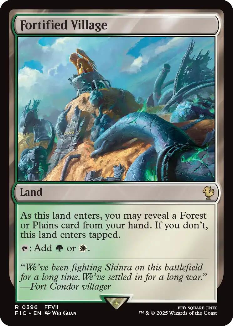 Image for Fortified Village (Surge Foil) (396) [FINAL FANTASY] - Magic: The Gathering