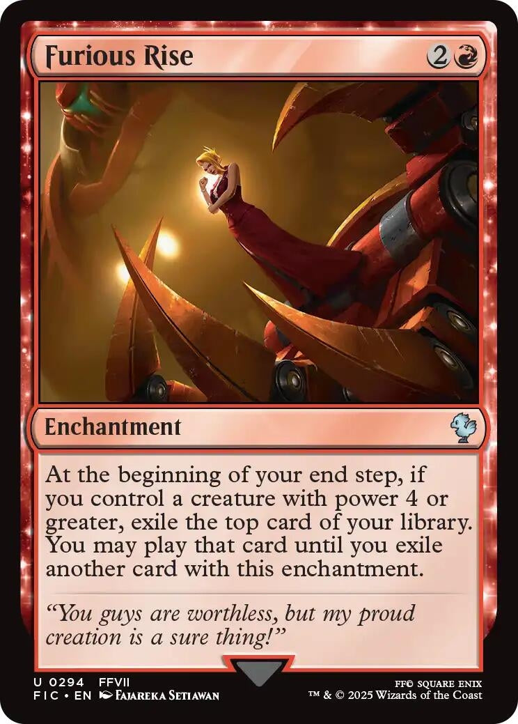 Image for Furious Rise (Surge Foil) (294) [FINAL FANTASY] - Magic: The Gathering