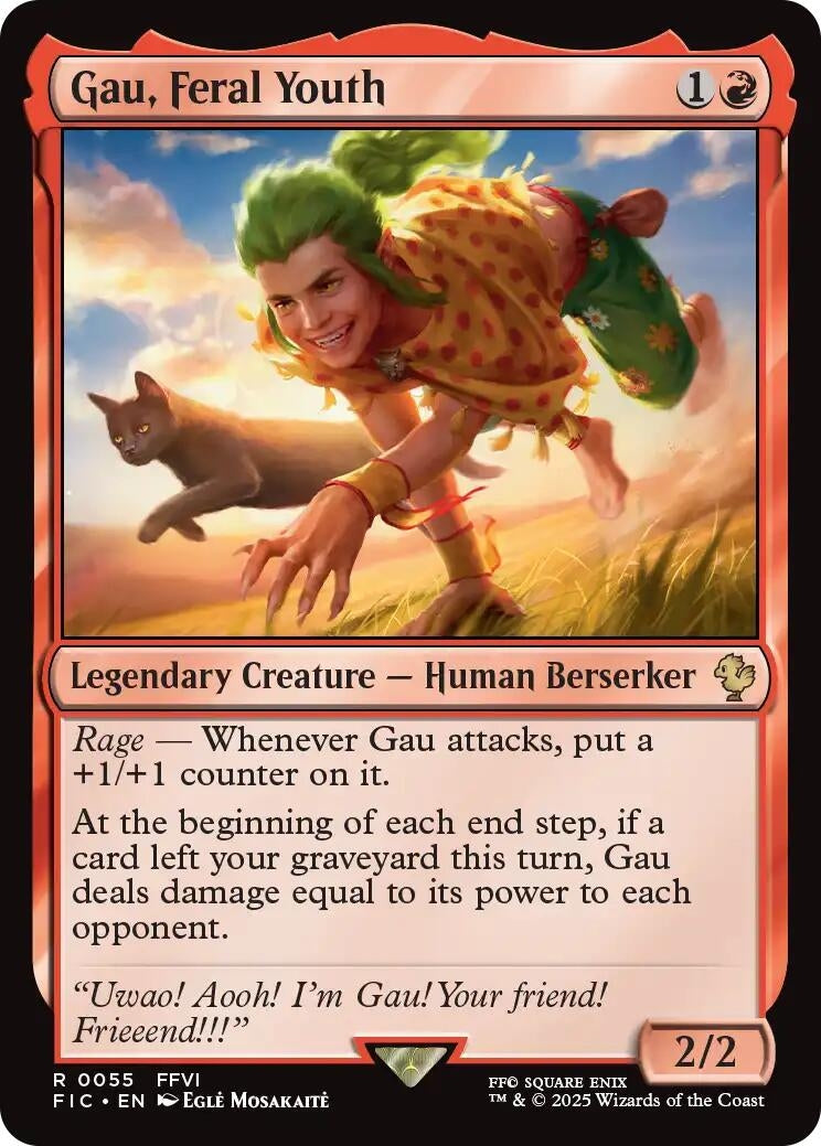 Image for Gau, Feral Youth (Surge Foil) (55) [FINAL FANTASY] - Magic: The Gathering